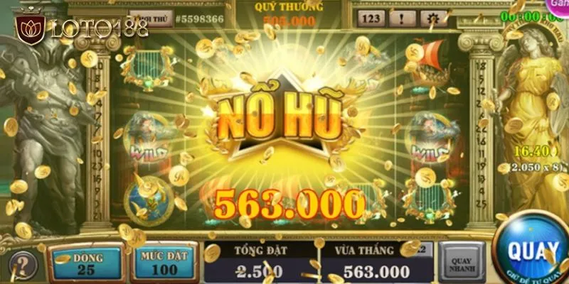 Game slot được rất nhiều người yêu thích sở hữu ngàn jackpot